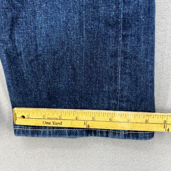 Miss Me Jeans Women's 27x31 (4) Blue Easy Boot Embellished Fleur de Lis Blingy - Picture 15 of 15